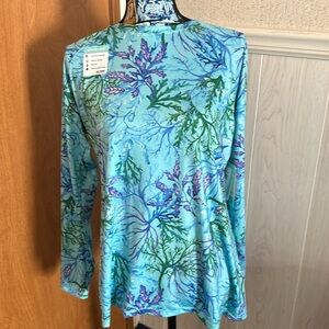 Reel Legends Women's UPF 50 Moisture Wicking NWT L Multicolor